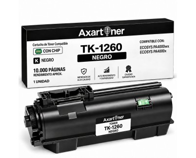 Compatible Kyocera TK1260 Negro Cartucho de Toner 1T0C150NL0 para Kyocera ECOSYS PA4000wx / PA4000x