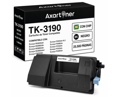 Compatible Kyocera TK3190 Negro Cartucho de Toner 1T02T60NL0 / 1T02T60NL1 para Ecosys M3655idn M3660idn M3860idn M3860idnf P3055dn P3055 KL3 P3060dn P3150dn P3155dn P3260dn