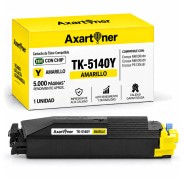Compatible Kyocera TK5140 Amarillo Cartucho de Toner 1T02NRANL0 / TK-5140Y para Kyocera ECOSYS M6030cdn M6530cdn P6130cdn