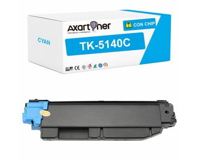Compatible Kyocera TK5140 Cyan Cartucho de Toner 1T02NRCNL0 / TK-5140C para Kyocera ECOSYS M6030cdn M6530cdn P6130cdn