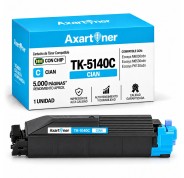 Compatible Kyocera TK5140 Cyan Cartucho de Toner 1T02NRCNL0 / TK-5140C para Kyocera ECOSYS M6030cdn M6530cdn P6130cdn