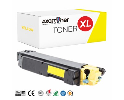 Compatible Kyocera TK5150 XL Amarillo Cartucho de Toner 1T02NSANL0 TK-5150 para Ecosys M6035, M6535, P6035