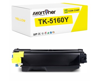Compatible Kyocera TK5160 Amarillo Cartucho de Toner 1T02NTANL0 / TK5160Y para ECOSYS P7040cdn