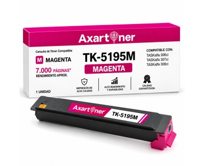 Compatible Kyocera TK5195 Magenta Cartucho de Toner 1T02R4BNL0 / TK-5195M para TasKalfa 306ci, 307ci, 308ci