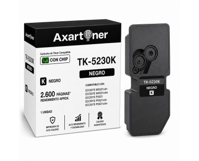 Compatible Kyocera TK5220 / TK5230 Negro Cartucho de Toner 1T02R90NL1 / 1T02R90NL0 / TK5220K / TK5230K para Ecosys M5521cdn M5521cdw P5021 P5021cdn P5021cdw