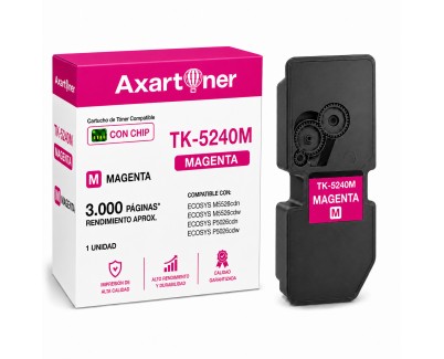 Compatible Kyocera TK5240 Magenta Cartucho de Toner 1T02R7BNL0 / TK-5240M para Kyocera ECOSYS M5526, P5026