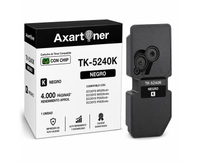 Compatible Kyocera TK5240 Negro Cartucho de Toner 1T02R70NL0 / TK-5240K para Kyocera ECOSYS M5526, P5026