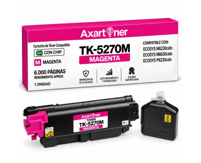 Compatible Kyocera TK5270 Magenta Cartucho de Toner 1T02TVBNL0 / TK5270M para Kyocera Ecosys M6230cidn M6630cidn P6230cdn