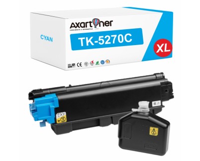 Compatible Kyocera TK5270 XL Cyan Cartucho de Toner 1T02TVCNL0 / TK5270C para Kyocera Ecosys M6230, M6630, P6230