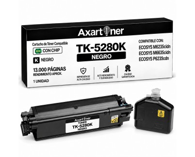 Compatible Kyocera TK5280 Negro Cartucho de Toner 1T02TW0NL0 / TK5280K para Kyocera Ecosys M6235cidn M6635cidn P6235cdn