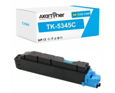 Compatible Kyocera TK5345 Cyan Cartucho de Toner 1T02ZLCNL0 / TK-5345C para Kyocera TASKalfa 352ci