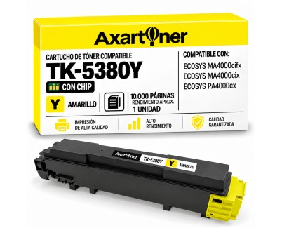 Compatible Kyocera TK5380 Amarillo Cartucho de Toner 1T02Z0ANL0 / TK-5380Y para ECOSYS MA4000cifx / MA4000cix / PA4000cx