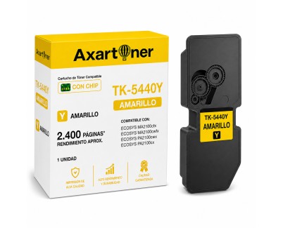 Compatible Kyocera TK5440 / TK5430 Amarillo Cartucho de Toner 1T0C0AANL0 / TK5440Y / TK5430Y para Ecosys MA2100cfx / MA2100cwfx / PA2100cx / PA2100cwx