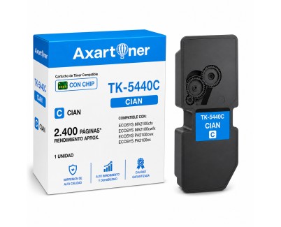 Compatible Kyocera TK5440 / TK5430 Cyan Cartucho de Toner 1T0C0ACNL0 / TK5440C / TK5430C para Ecosys MA2100cfx / MA2100cwfx / PA2100cx / PA2100cwx