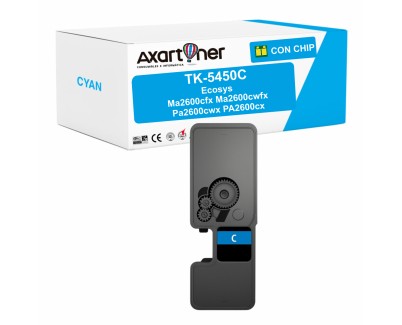 Compatible Kyocera TK5450 Cyan Cartucho de Toner 1T0C0DCNL0 / TK5450C para Kyocera ECOSYS MA2600cfx / MA2600cwfx / PA2600cwx / PA2600cx