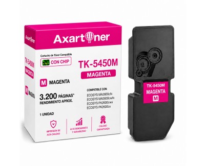 Compatible Kyocera TK5450 Magenta Cartucho de Toner 1T0C0DBNL0 / TK5450M para Kyocera ECOSYS MA2600cfx / MA2600cwfx / PA2600cwx / PA2600cx