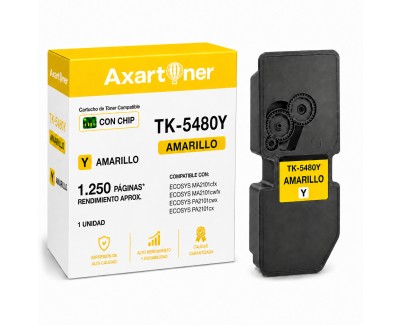 Compatible Kyocera TK5480 Amarillo Cartucho de Toner 1T0C22ANL0 / TK-5480Y para Kyocera ECOSYS MA2101cfx / MA2101cwfx / PA2101cwx / PA2101cx