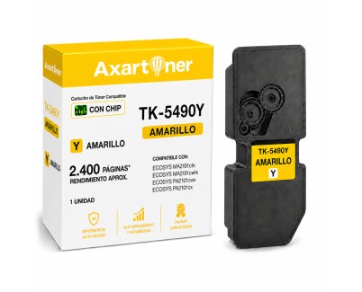 Compatible Kyocera TK5490 Amarillo Cartucho de Toner 1T0C22ANL1 / TK-5490Y para Kyocera ECOSYS MA2101cfx / MA2101cwfx / PA2101cwx / PA2101cx