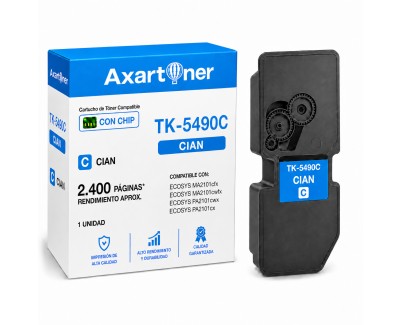 Compatible Kyocera TK5490 Cyan Cartucho de Toner 1T0C22CNL1 / TK-5490C para Kyocera ECOSYS MA2101cfx / MA2101cwfx / PA2101cwx / PA2101cx