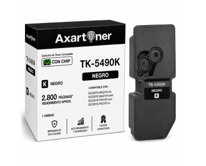 Compatible Kyocera TK5490 Negro Cartucho de Toner 1T0C220NL1 / TK-5490K para Kyocera ECOSYS MA2101cfx / MA2101cwfx / PA2101cwx / PA2101cx