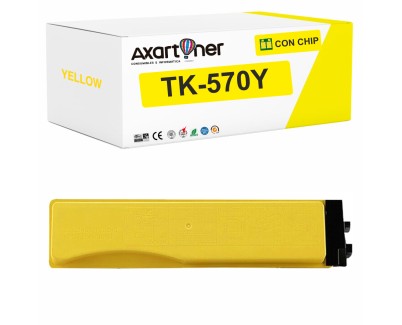 Compatible Kyocera TK570 Amarillo Cartucho de Toner 1T02HGAEU0 / TK-570Y para ECOSYS P7035cdn, FS-C5400DN