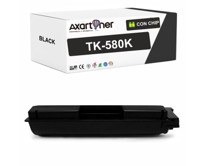 Compatible Kyocera TK580 Negro Cartucho de Toner 1T02KT0NL0 / TK-580K para Kyocera FS-C5150DN, Ecosys P6021cdn