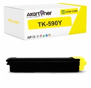 Compatible Kyocera TK590 Amarillo Cartucho de Toner 1T02KVANL0 / TK-590Y para Ecosys M6026cdn M6026cidn M6526cdn M6526cidn P6026cdn / FS-C2026 MFP FS-C2126 MFP FS-C2526 MFP FS-C2626 MFP FS-C5250DN
