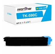 Compatible Kyocera TK590 Cyan Cartucho de Toner 1T02KVCNL0 / TK-590C para Ecosys M6026cdn M6026cidn M6526cdn M6526cidn P6026cdn / FS-C2026 MFP FS-C2126 MFP FS-C2526 MFP FS-C2626 MFP FS-C5250DN