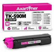 Compatible Kyocera TK590 Magenta Cartucho de Toner 1T02KVBNL0 / TK-590M para Ecosys M6026cdn M6026cidn M6526cdn M6526cidn P6026cdn / FS-C2026 MFP FS-C2126 MFP FS-C2526 MFP FS-C2626 MFP FS-C5250DN