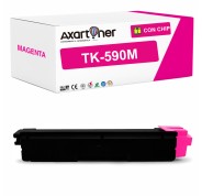 Compatible Kyocera TK590 Magenta Cartucho de Toner 1T02KVBNL0 / TK-590M para Ecosys M6026cdn M6026cidn M6526cdn M6526cidn P6026cdn / FS-C2026 MFP FS-C2126 MFP FS-C2526 MFP FS-C2626 MFP FS-C5250DN