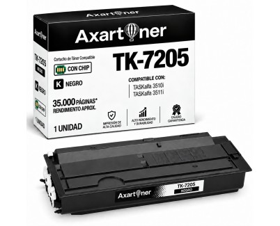 Compatible Kyocera TK7205 Negro Cartucho de Toner 1T02NL0NL0 TK-7205 para Kyocera Taskalfa 3510i, 3511i