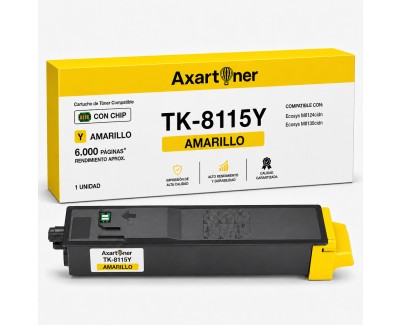 Compatible Kyocera TK8115 Amarillo Cartucho de Toner 1T02P3ANL / TK-8115Y para Kyocera Ecosys M8124cidn / M8130cidn