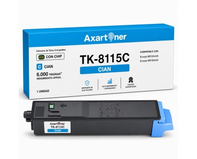Compatible Kyocera TK8115 Cyan Cartucho de Toner 1T02P3CNL0 / TK-8115C para Kyocera Ecosys M8124cidn / M8130cidn