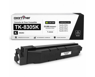 Compatible Kyocera TK8305 Negro Cartucho de Toner 1T02LK0NL0 / 1T02LK0NLC / TK8305K para TASKalfa 3050ci, 3051ci, 3550ci, 3551ci