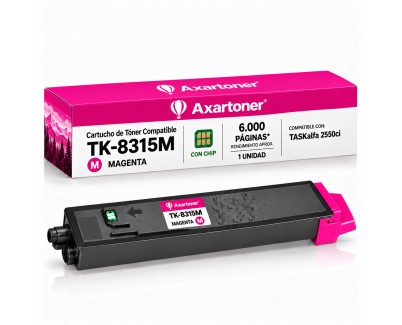Compatible Kyocera TK8315 Magenta Cartucho de Toner 1T02MVBNL0 / TK-8315M para TASKAlfa 2550ci