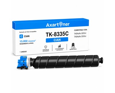 Compatible Kyocera TK8335 Cyan Cartucho de Toner 1T02RLCNL0 / 1T02RLCNL1 / TK-8335C para TASKalfa 3252ci / 3523ci