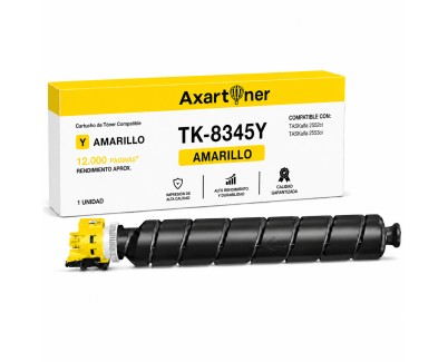 Compatible Kyocera TK8345 Amarillo Cartucho de Toner 1T02L7ANL0 / 1T02L7ANL1 / TK-8345Y para TASKalfa 2552ci, 2553ci