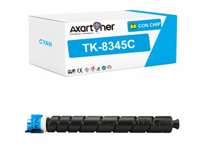 Compatible Kyocera TK8345 Cyan Cartucho de Toner 1T02L7CNL0 / 1T02L7CNL1 / TK-8345C para TASKalfa 2552ci, 2553ci