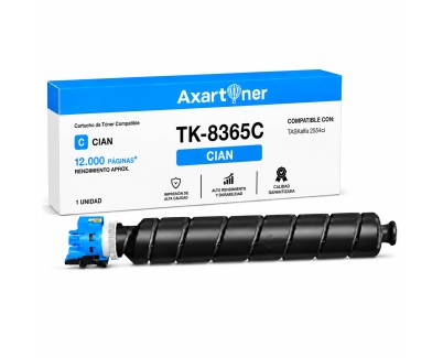 Compatible Kyocera TK8365 Cyan Cartucho de Toner 1T02YPCNL0 / TK-8365C para TASKalfa 2554ci