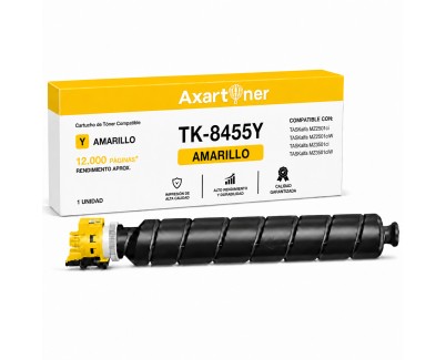 Compatible Kyocera TK8455 Amarillo Cartucho de Toner 1T0C2MANL0 / TK-8455Y para Kyocera TASKalfa MZ2501ci / MZ2501ciW / MZ3501ci / MZ3501ciW