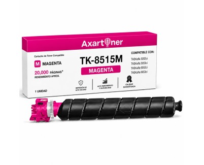Compatible Kyocera TK8515 Magenta Cartucho de Toner 1T02NDBNL0 / TK8515M para TASKalfa 5052ci, 5053ci, 6052ci, 6053ci