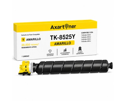 Compatible Kyocera TK8525 Amarillo Cartucho de Toner 1T02RMANL0 / TK-8525Y para TASKalfa 3552ci, 3553ci, 4052ci, 4053ci