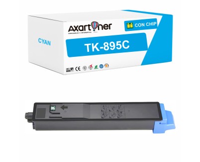 Compatible Kyocera TK895 Cyan Cartucho de Toner 1T02K0CNL0 / TK-895C para FS-C8020MFP FS-C8025MFP FS-C8520MFP FS-C8525MFP