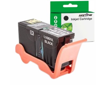 Compatible Lexmark 100XL Negro Cartucho de Tinta Pigmentada 14N1068E / 14N1092E / 14N0820E / 14N0918E / 14N0848E