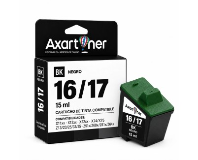 Compatible Lexmark 16 / 17 Negro Cartucho de Tinta 10N0016E / 10NX217E