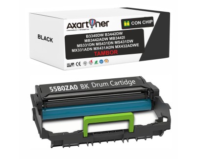 Compatible Lexmark B3340dw B3442dw MB3442adw MB3442i MS331dn MS431dn MS431dw MX331adn MX431adn MX432adwe Negro Tambor de Imagen 55B0ZA0 (Drum)