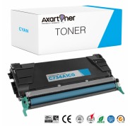 Compatible Lexmark C734 / C736 / X738 Cyan Cartucho de Toner C734A1CG / C736H1CG