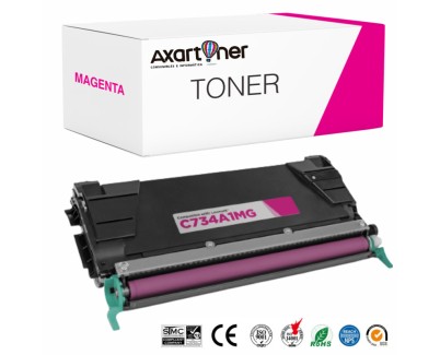 Compatible Lexmark C734 / C736 / X738 Magenta Cartucho de Toner C734A1MG / C736H1MG