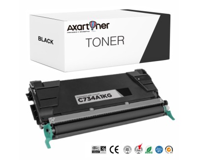 Compatible Lexmark C734 / C736 / X738 Negro Cartucho de Toner C734A1KG / C736H1KG