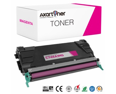 Compatible Lexmark C746,C748, X746, X748, XS748 Magenta Cartucho de Toner C746A1MG